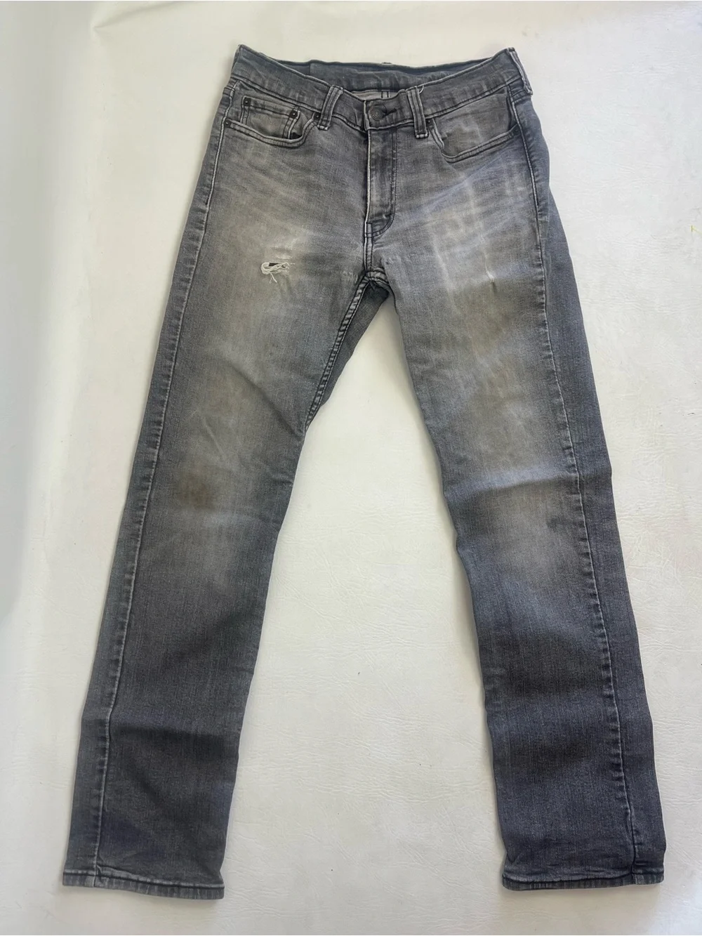 Levi’s 514 Men’s Straight Fit Gray Black Wash Jeans 30x32